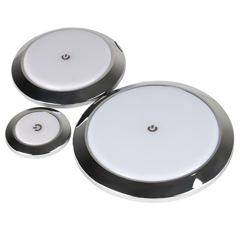 Ultra-thin 12V/24V RV Reading Light LED Touch Lamp Round Dome Light Ceiling Lamp