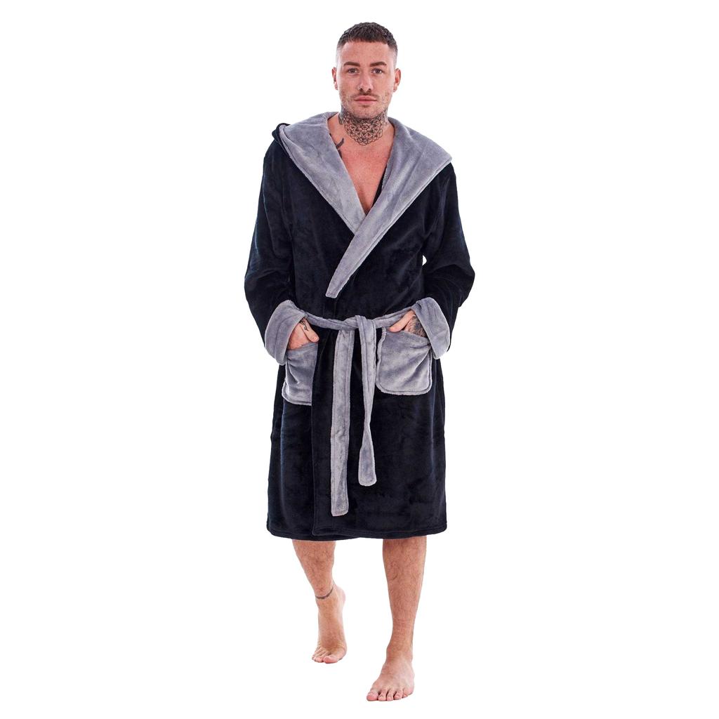 Keanu Mens Fleece Dressing Gown