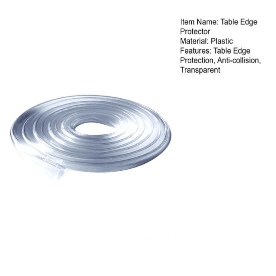 300CM U-Shaped Transparent Table Edge Protector Cuttable Glass Edge Protection Anti-collision Strip Cabinets Furniture Corner Clear Guard Bumper