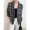 Nan Yu 100% Cotton Plaid Loose Long Sleeve Sun Protection Shirt for Women - Early Autumn 2025 Collection