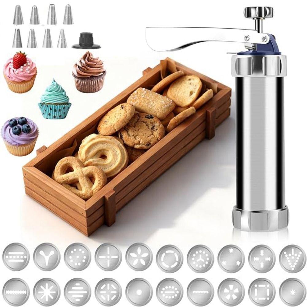 20 Cookie Discs Cookie Press Kit Simple operation Spritz Cookie Maker Kit Cake Decorating