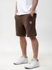 Jigga Wear Embroidery Crown Men's Premium Sweat Shorts Brown/White M