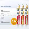 Lion Kids 3-6 Years Soft Bristle Antibacterial Toothbrush 3-Pack