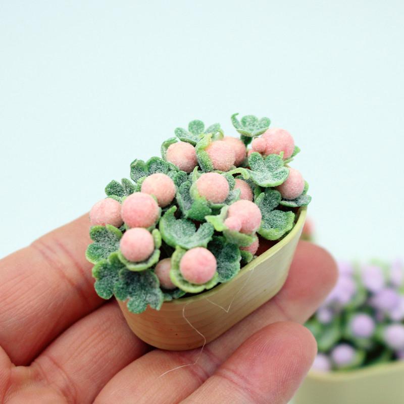 1/12 кукольный домик имитация цветка растение в горшке кукольный домик мини украшение для дома кукольный домик микроландшафт растения аксессуары