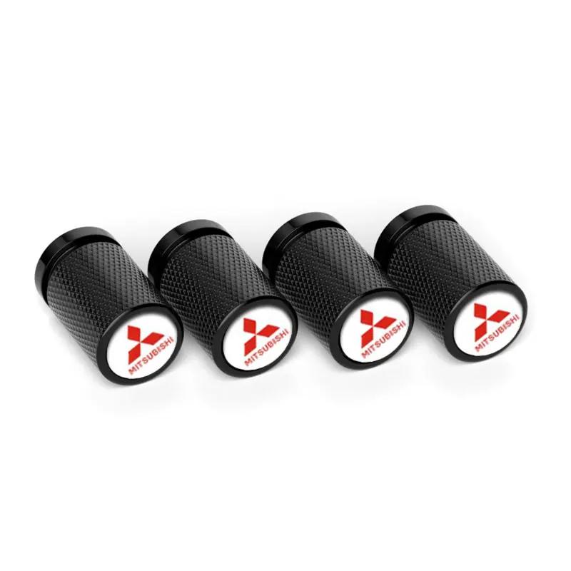 4pcs Car Styling Wheel Tire Valve Caps Covers for Mitsubishi Ralliart ASX Lancer 9 10 L200 Colt Pajero Outlander Eclipse Galant