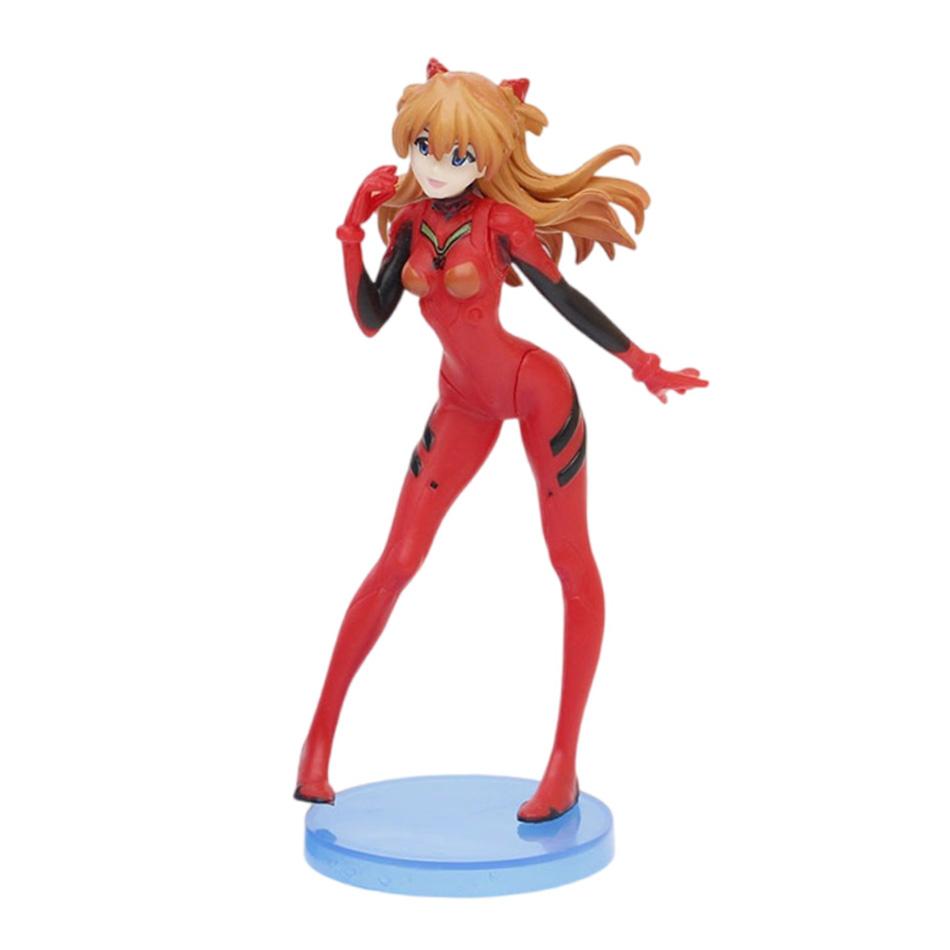 Аниме NEON GENESIS EVANGELION 13см Аянами Рей Аска Лэнгли Макинами Фигурка ПВХ Модель Кукла Настольное Украшение Коллекционные Игрушки