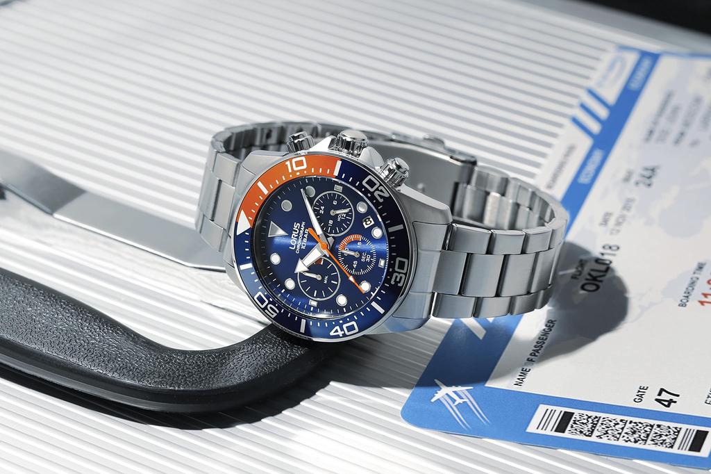 Спортивный человек аналоговый дисплей кварцевый стол тот же нержавеющая сталь RT345JX9 (Лаурас) Мужской [Продукт]