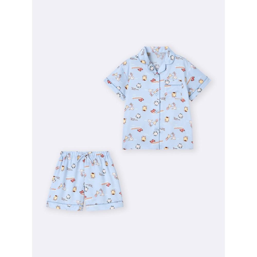 GU by Uniqlo Детская атласная пижама унисекс Chiikawa