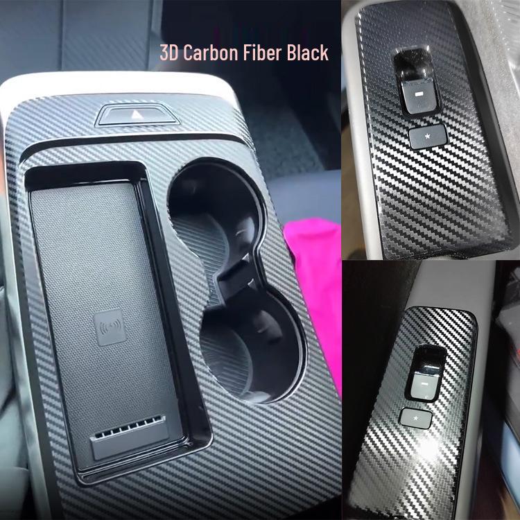 22-23 Jetour Dasheng Защитная пленка для интерьера от царапин: Наклейки «Черный воин» на центральную консоль, рычаг переключения передач, стеклоподъемники