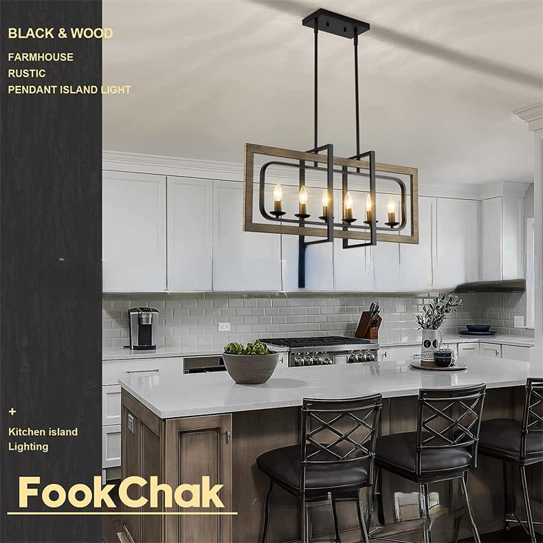 Ретро-сельский промышленный стиль с имитацией дерева, железа, художественного освещения ресторана, кухонные подвесные светильники