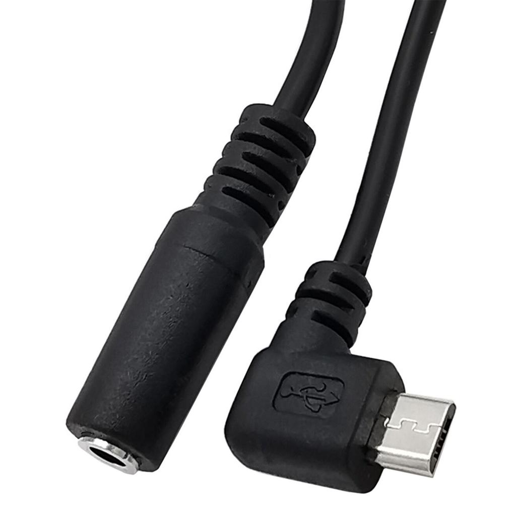 Гибкий кабель-переходник Micro USB (папа) на 3,5 мм (мама) для кабеля гарнитуры 3,5 мм (мама) на 5-контактный Mini USB (папа)