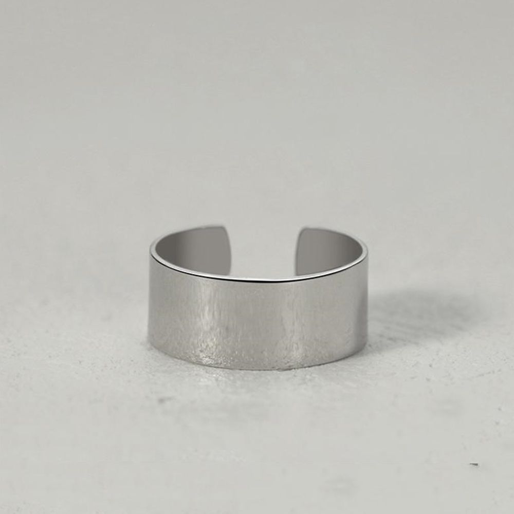 Day Gift Personality Korean Style Jewelry Men Geometric Ring Punk Finger Buckle Line Ring