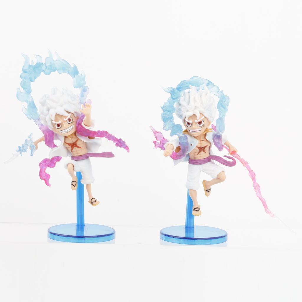 5 шт./комплект One Piece Gear 5 Солнечный Бог Ника Луффи Аниме Фигурки ПВХ Модель Игрушки 12 см