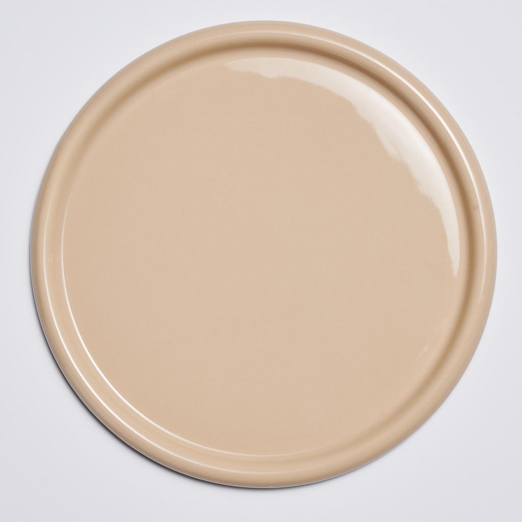 LASSIETTE NUBE Ceramic Large Round Plate Dishwasher Safe Yellow, White