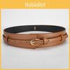 Ladies Dual Fashion Use Pu Leather Waist Belt Wide Belt For Work And Use Casual
