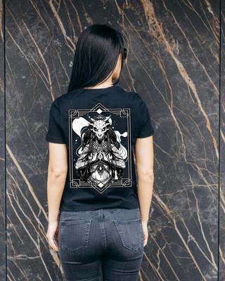 Dragon Skull Priestess T-Shirt | Occult, Goth, Tarot, Warrior Sage
