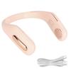 Hanging Neck Fan Bladeless Design 3‑Speed Adjustable USB Charging Mute Cooling Device F41