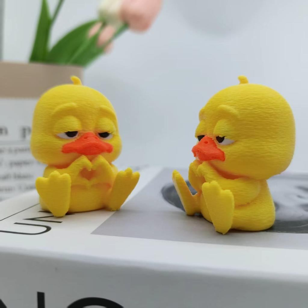 Статуэтка-украшение «Утка отдыхает, а не любит», 3D-печатная статуэтка сидящей утки, Забавная утка для домашнего декора