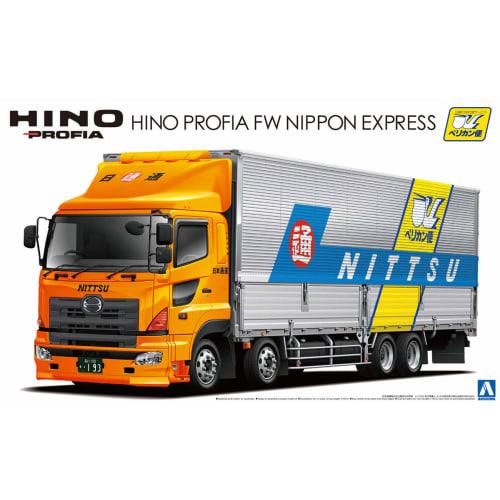 Aoshima Bunka Kyozai 1/32 Heavy Freight Series No. 10 Hino Profia FW Nippon Express Pelican Delivery Plastic Model