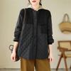 Модное Повседневное Свободное Однобортное Однотонное Пальто на Зиму для Женщин с Дизайном в Стиле Пэчворк и Персональным Акцентом