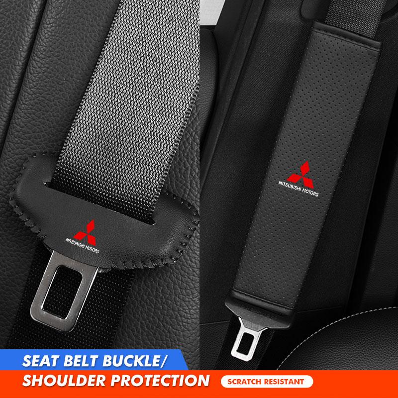 cxdjmy1 For Mitsubishi Car Seat Belt Buckle Clip Anti Scratch Protector Cover Accessories Lancer ASX Pajero Mirage Attrage Xpander