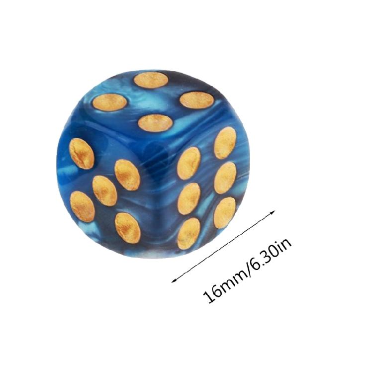 20 шт. Акриловые кубики для ролевых игр Двухцветные 6-гранные кубики Кубики с закругленными углами