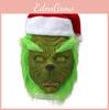 Маска Зеленого Монстра Раскала Гринча с Рождественской Шапкой для Взрослого Косплея