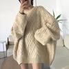 Autumn Winter Sweaters Women Clothing New Korean Solid Sweater for Women Midi-Long Pullover Loose Fit Top for Women