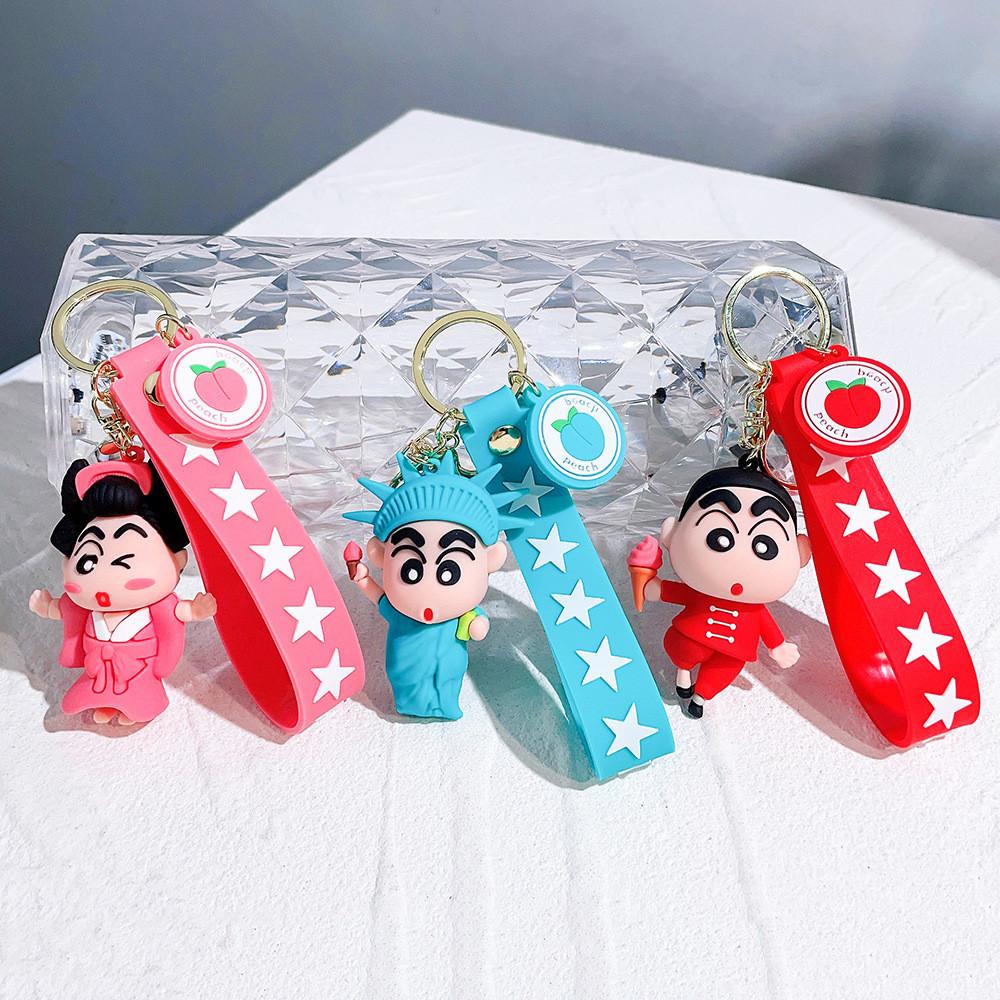 Крейн Шин-чан ПВХ Брелок Милая Силиконовая Фигурка Брелок Подарок на День Рождения