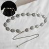 Chain Belt For Women Cowgirl Western Country Chain Belts Adjustable Concho Belt For Sweaters Dresses Jeans