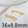 18K Gold Plated Brooch Clasp Brooch Color Preservation Accessories DIY Handmade Materials