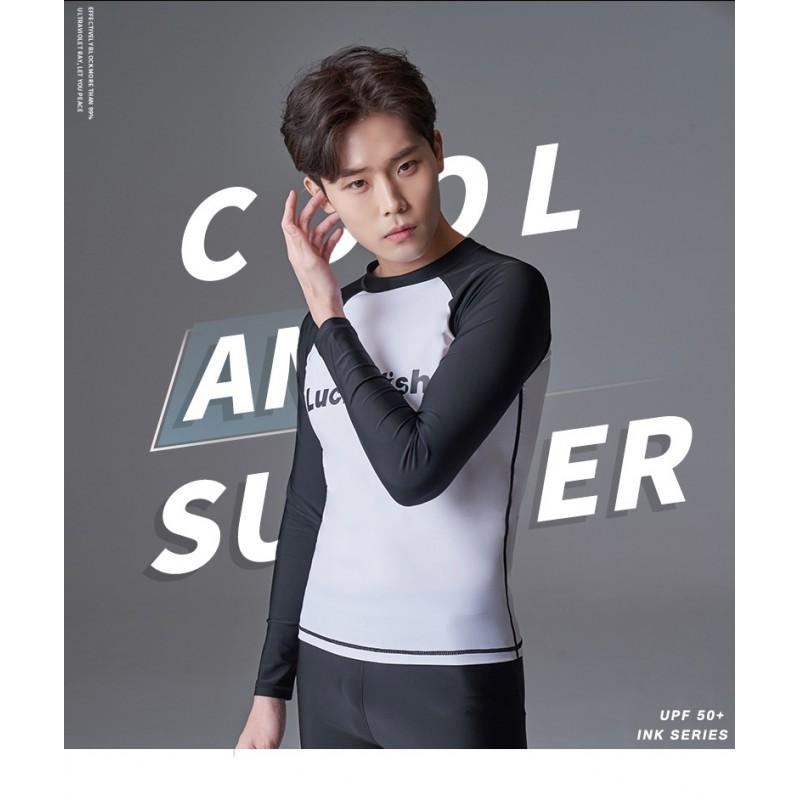 Diving Rash Guard Men UV Protection Long Sleeve Swim Shirt Quick Dry Surfing Snorkeling Wetsuit Top