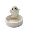 Ceramics Ghost Candle Holder Halloween Candle Holder Wedding Table Decor Candlestick Holder Cute Ghost Shape Candle Holder