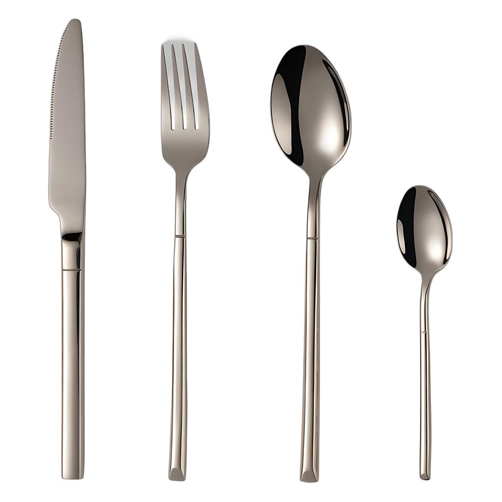 Креативный набор ножей, вилок и ложек для ресторана, столовый нож, нож для стейка, утолщенная ковка, клубный банкет, 4 шт.