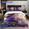Fantasy Heroes Assemble Three-piece set (1 * duvet cover + 2 * pillowcase, without core) 2D Flat Bedding set Soft and comfortable