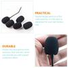 Microphone Cover 40PCS Microphone Sponge Lapel Microphone Sponge Windshield Microphone Headset Thick Washable Inner Diameter 40pcs Black Diameter