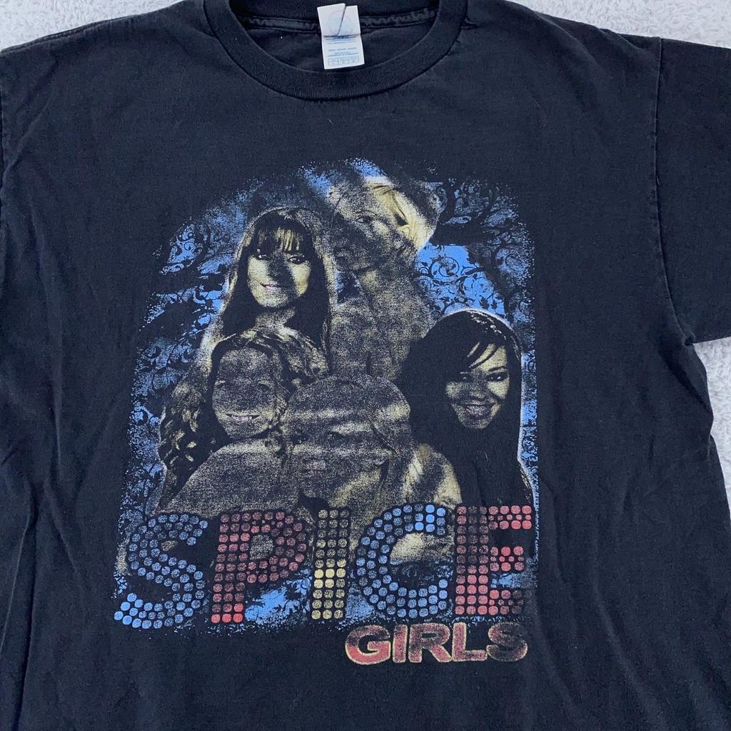 Винтажная футболка Spice Girls Мировой тур воссоединения 2007-2008 Размер L Девичья группа Поп