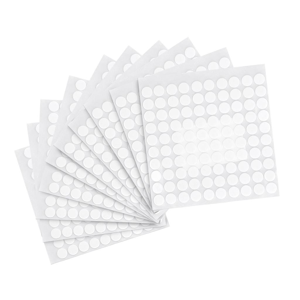 10 листов круглых пенопластовых точек с клеевым слоем, 1000 шт., белые, для рукоделия, двухсторонний скотч, диаметр 10 мм