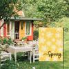 Spring Summer Floral Garden Flag 12x18 Inch Vertical Double Sided Colorful Flowers Welcome Yard Decor Farmhouse Outdoor Burlap Flag