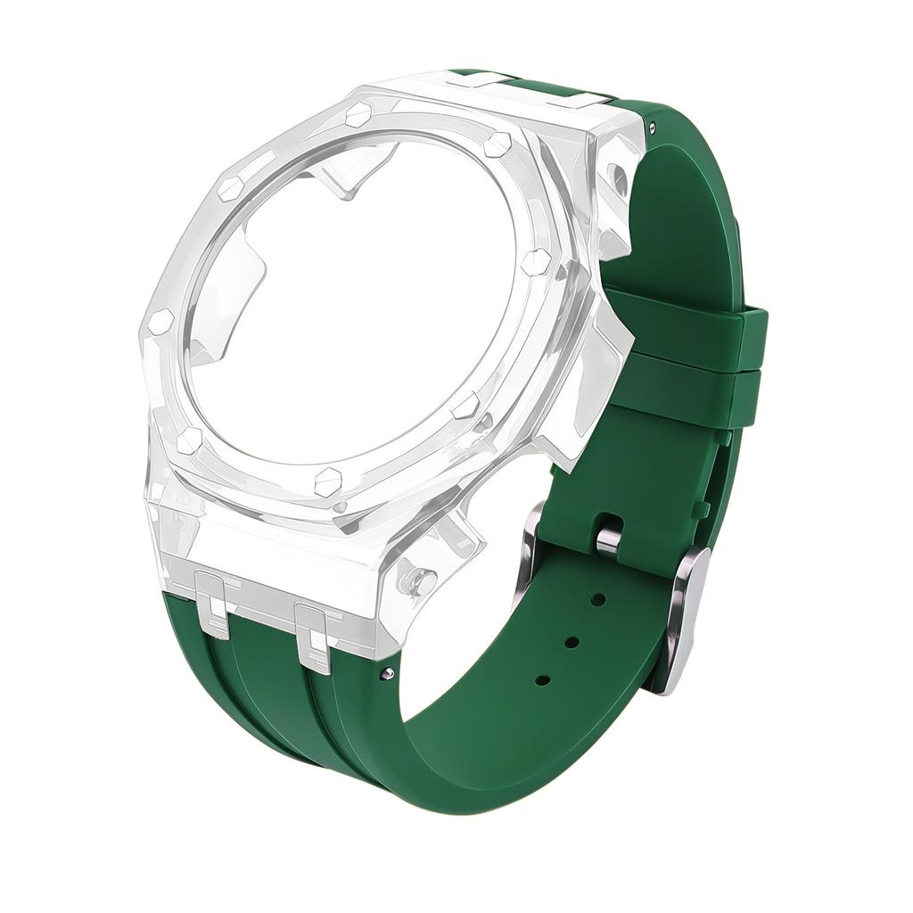 Для Casio Farmhouse Oak Часы GA2100/GA2110/GA-B2100 Модифицированный Прозрачный Корпус Силиконовые Часы с Резиновой Цепью Набор Аксессуаров