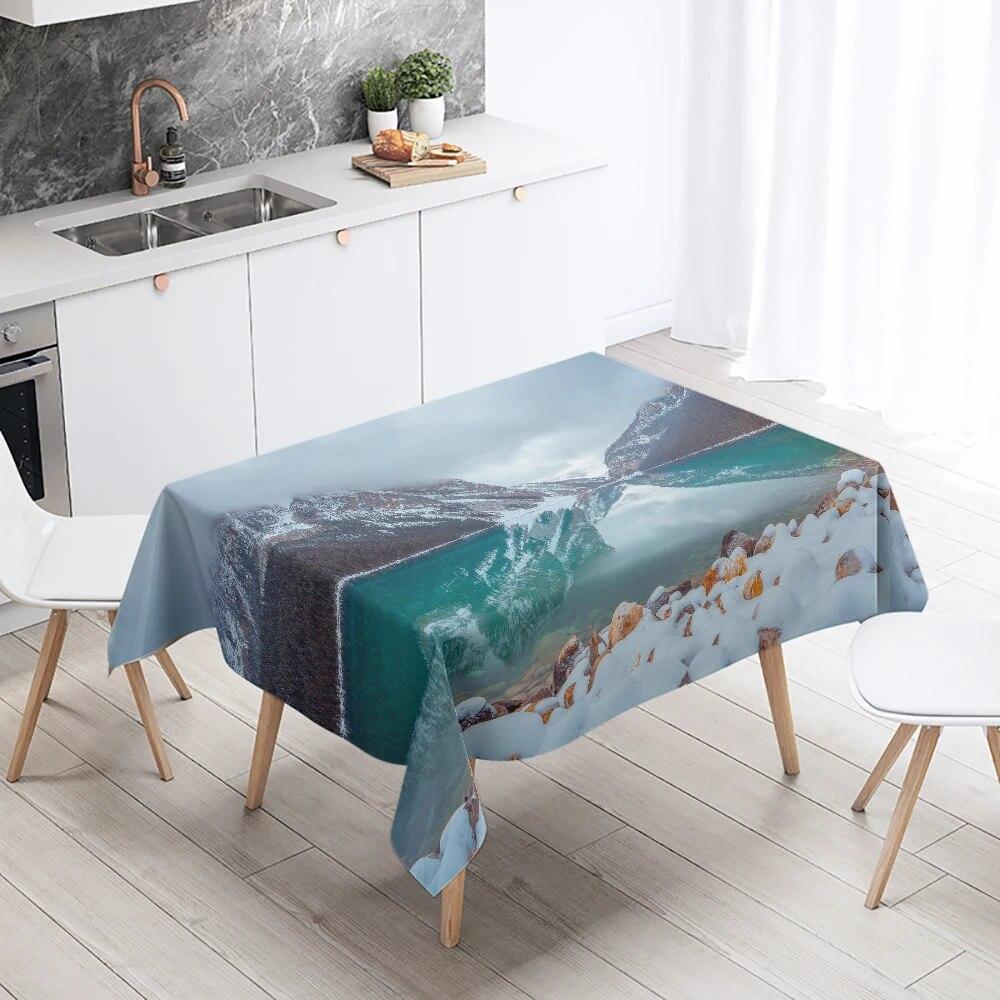 Скатерть «Гранд-Каньон» с природными пейзажами, украшение для ресторанного стола, противообрастающая водонепроницаемая прямоугольная скатерть