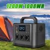 Портативная электростанция DEMUDA M9 1200 Вт, Солнечный генератор 1008 Вт·ч LiFePO4 с чистой синусоидой, Резервная батарея для дома, Кемпинга на открытом воздухе и Автодома