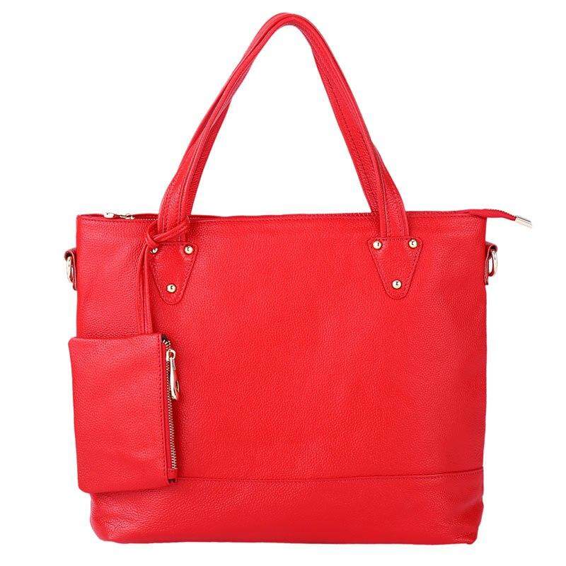 Bison Denim Luxury Women Bag Genuine Leather Handbag Shoulder Bags Ladies Tote Large Capacity Handbags Purse