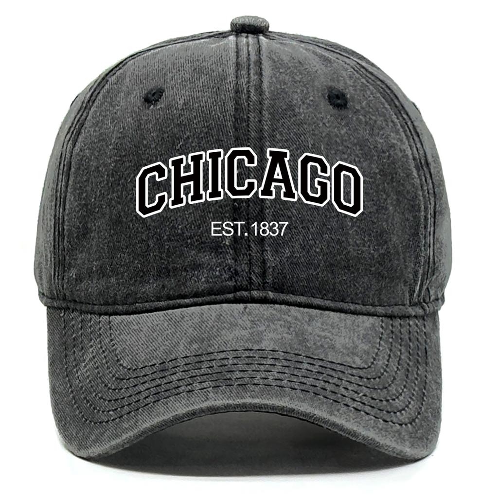 Unisex CHICAGO Snapback Baseball Hat America City Adjustable Man's Cap Trendy Retro Baseball Cap One Size Fits All