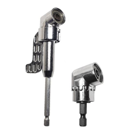 2Pcs Screwdriver Corner Tool 105 Degrees Bend Heavy Duty Metal Screwdriver Bit Bending Adapter Electric Power Drill Extension Accessories