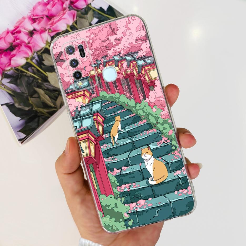 Чехол для Vivo Y30 Чехол для Vivo Y50 1935 1938 Новый Модный Расписной Чехол Прозрачный Силиконовый Мягкий ТПУ Чехол для Телефона Для Vivo Y50 Y 30 VivoY50 Сумки