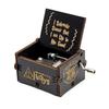 Wooden Uniq Carved Hand Crank HP (Herry Potter ) Black Theme Music Box