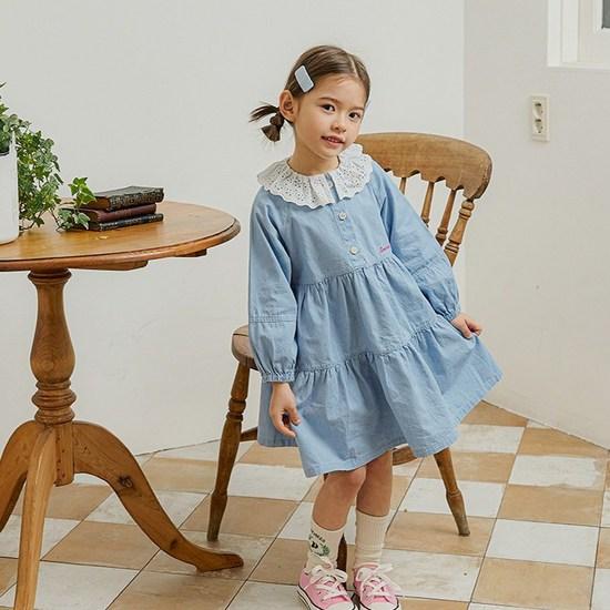 Прекрасное кружевное платье-отмена от Olivan Girls, популярный персонаж в Корее