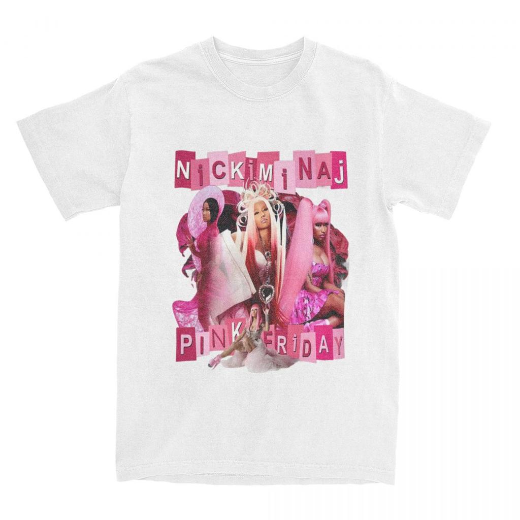 Унисекс Женская Футболка с Логотипом Турне Ники Минаж Аксессуары Pink Friday Концерт Чистый Хлопок Футболка Одежда Новинка Футболки Взрослый