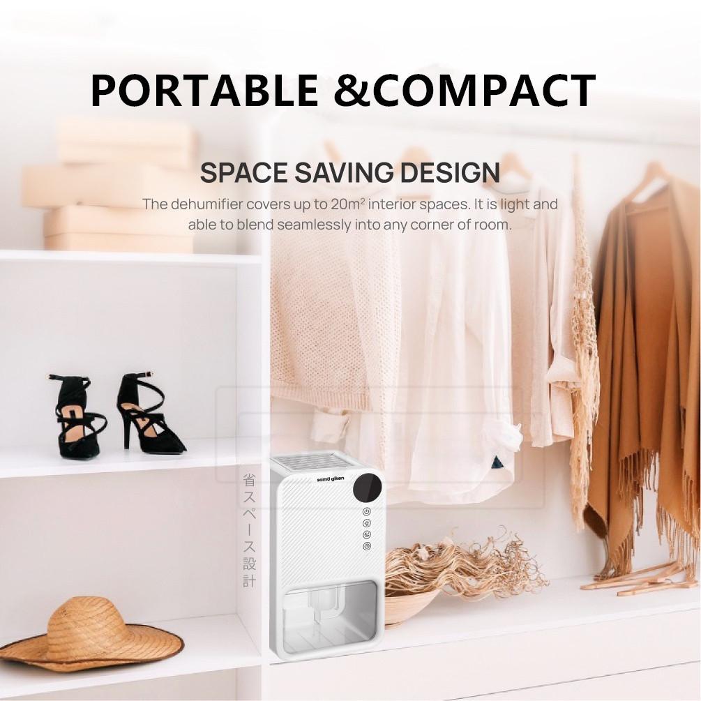 1100ML Large Capacity Intelligent Dehumidifier LCD Screen Display Air Purifier Household Quiet Cycle Air Dryer Machine